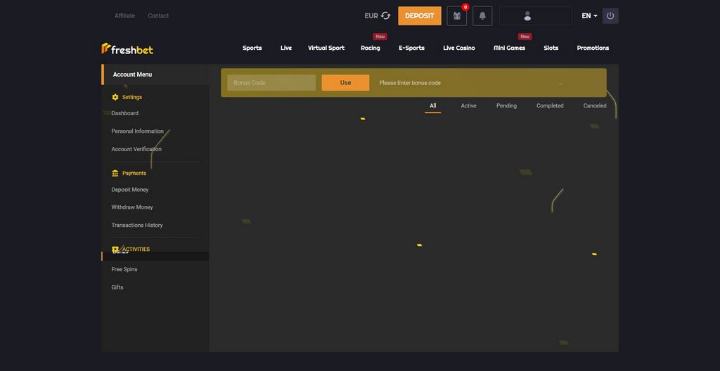 Evaluación de la empresa de apuestas Freshbet: Bono de bienvenida, promociones y juegos